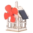 thumbnail image 3 of Solar Power Experiment Toy,Solar Powered Windmill Wooden Windmill Wooden House Experiment Toy Solar Powered Windmill Experiment Toy High-Intensity Output, 3 of 8