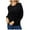 Black, variant on successthop Womens Sweatshirts Sequins Crewneck Long Sleeve Sweater No Hood Pullover Tops Color Block Athleisure Blue S