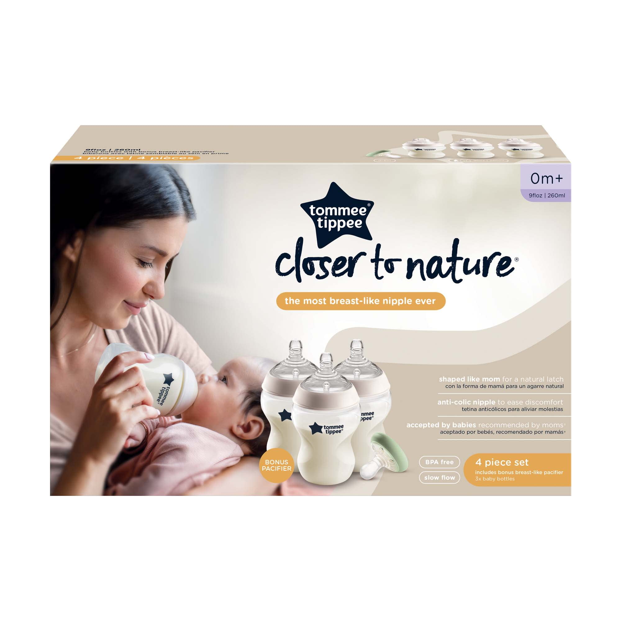 TOMMEE TIPPEE BIBERON CLOSE TO NATURE 6M+ 340 ML - Paraexpress