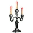 thumbnail image 5 of Northlight Antique-Style Skull Trio Flickering Halloween Candelabra - 13.75" - Amber Lights, 5 of 9