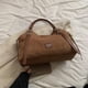 thumbnail image 3 of Bolso Hombro Gamuza para Mujer Con Correa Ajustable Mano Sólido El (marrón), 3 of 6