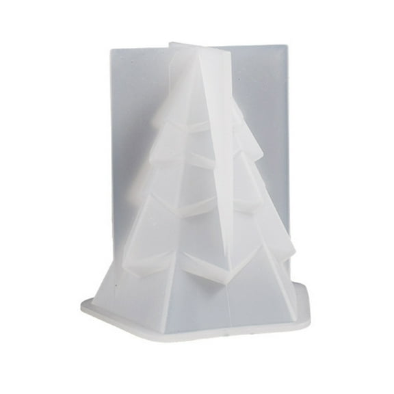 Christmas Tree Silicone Molds Sturdy Scented Candle Resin Mold Christmas Ornament Mold DIY Light Craft Home Decorations