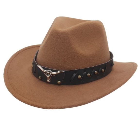 Western Cowboy Hat for Kids Boy Girl Classic Cowboy Cowgirl Dress Up Hat with Buckle Belt