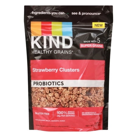 Kind Healthy Grains Strawberry Clusters Probiotics Granola, 7 oz
