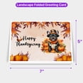 thumbnail image 5 of Happy Thanksgiving French Bulldog Welcome Thankful Fall Autumn Pumpkin 7x5in Folded Greeting Card Dog Lover Gifts Single Note Card with Envelope - 02021, 5 of 5