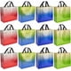 thumbnail image 1 of 12 bolsas de regalo medianas con degradado de 4 colores, reutilizables, de tela no tejida con acabado iridiscente y asas, para regalos de fiesta., 1 of 9