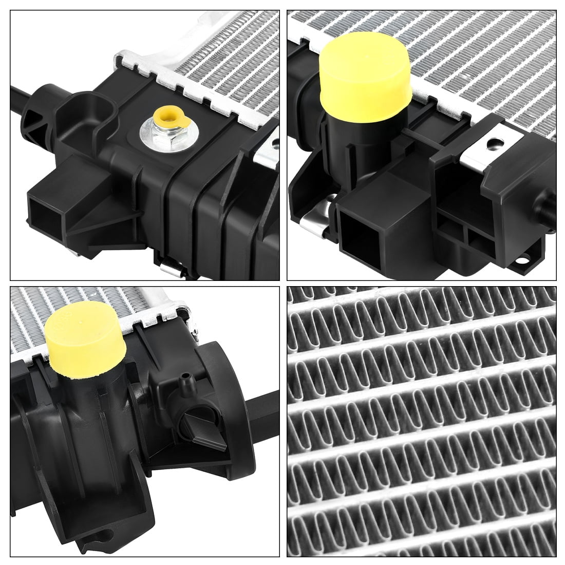 LEDKINGDOMUS Premium Aluminum Radiator for 2010-2016 Cadillac SRX & 2011 Saab 9-4X 3.0L/3.6L V6 – Direct Fit OE Replacement (GM# 20926497, 23428314, 3010549)