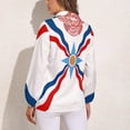 thumbnail image 2 of Assyrian Flag Long Sleeve Blouse Woman Streetwear Casual Shirts Summer Oversize Woman Streetwear Clothing Birthday Present, 2 of 7