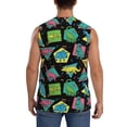 thumbnail image 4 of Kdxio Geometric Dinosaur for Men's Muscle T-shirt,Sleeveless for Workout Running Athletic Gym Lounge Casual, 4 of 7