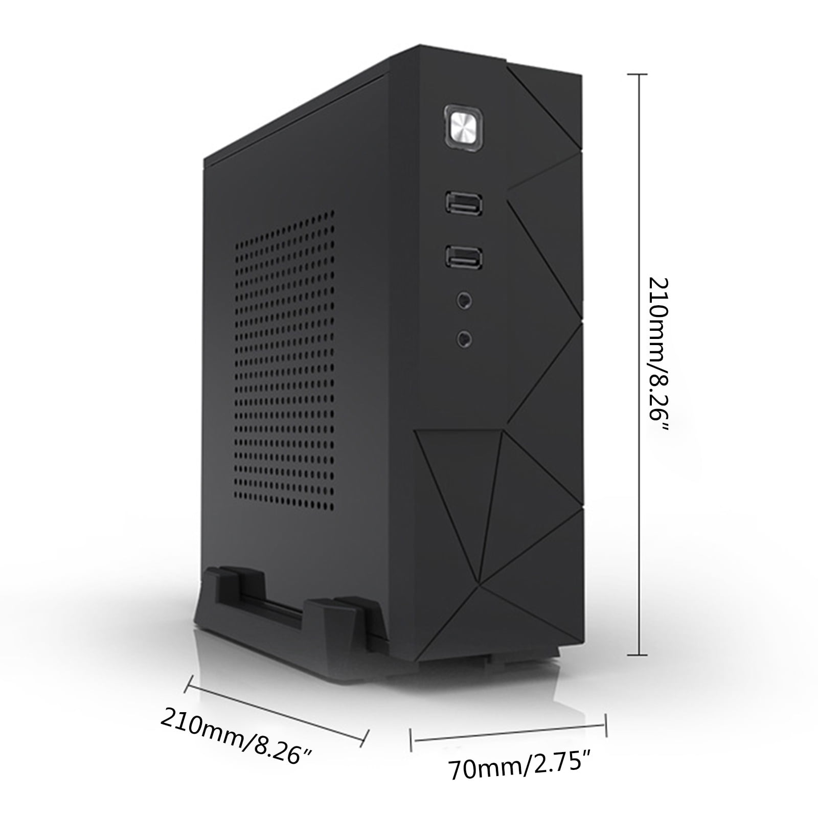 Zeiwohndc JX01 SECC Mini ITX HTPC Chassis Game Computer for Case Box Desktop PC Enclosure