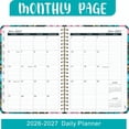 thumbnail image 2 of weVSwe Daily Planner 2026-2027, 6.2 x 8.5 Inch Weekly & Monthly Organizer, Hardcover Agenda with Tabs & Notes, 2 of 8