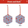 thumbnail image 2 of Sikiie Starfish Navy Blue Stripe Acrylic Christmas Ornament Pendant Christmas Ornaments Hanging Ornament for Christmas Winter New Year Party -Hexagon, 2 of 7