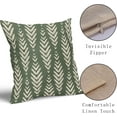 thumbnail image 4 of Sage Green Pillow Covers 16x16 Set of 2 Boho Pattern Cream Herringbone Geometric Print Bohemian Ethnic Print Decorative Throw Pillows Outdoor Pillowcase Farmhouse Cushion Case Couch Sofa Bed Decor, 4 of 5