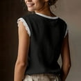 thumbnail image 5 of Purcolt Womens Cotton Linen Tank Tops Casual Boho Eyelet Embroidery Crewneck Sleeveless Tee Tops Trendy Soft Loose Fit Basic Shirts for Beach Vacation Party, 5 of 9