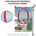 thumbnail image 3 of America Forever Winter Monogram Letter Q Garden Flag Vertical Double Sided 12.5 x 18 inches Christmas Flag, Winter Holiday Seasonal Decor for Outdoor, Yard, Porch, Patriotic Snowman American Flag, 3 of 4