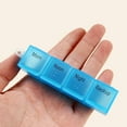 thumbnail image 5 of 7 Day Weekly Pill Organizer, 4 Times A Day Moisture Proof Pill Dispenser, Portable Medication Box with Removable Compartments, Airtight Travel Pill Case, 5 of 8