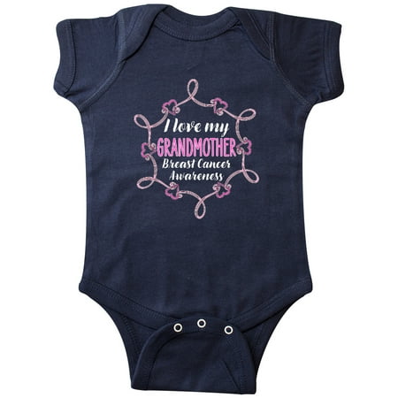 

Inktastic I Love My Grandma- Breast Cancer Awareness Gift Baby Boy or Baby Girl Bodysuit