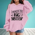thumbnail image 2 of CONFREE Hoodies for Teen Girls Long Sleeve Hooded Sweatshirt for Girls Trendy Big Sister Letter Prints Fashion Preppy Pullover Tops With Pocket, 2 of 4
