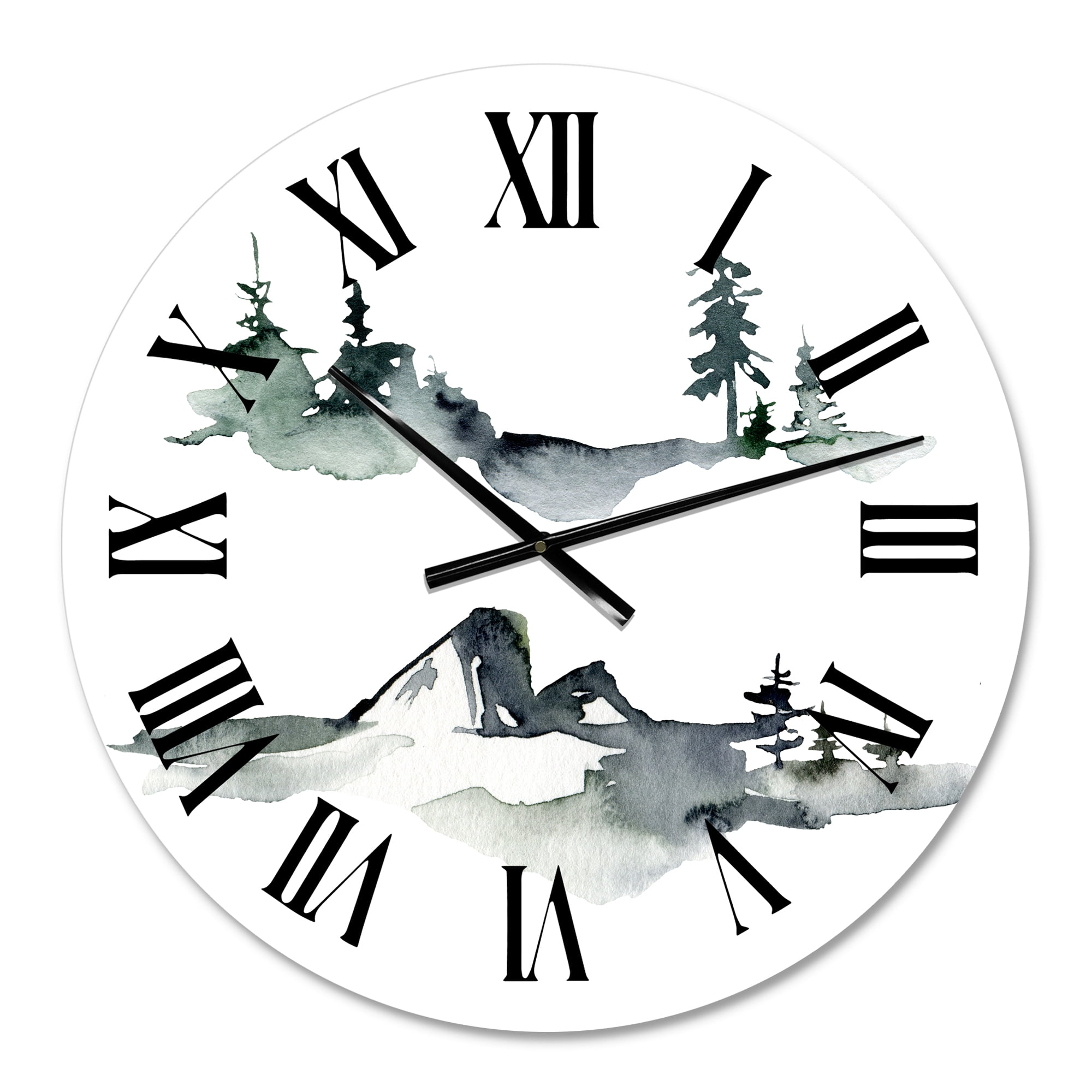 Designart 1 in Quartz Modern and Contemporary Wall Clock