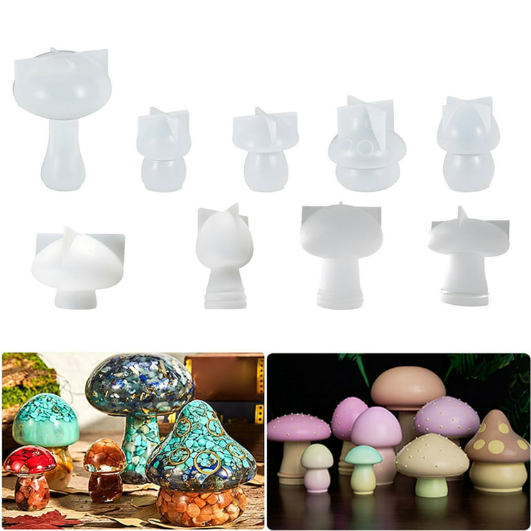 DIY 3D Mushroom Ornaments Resin Casting Molds Silicone Moulds for Epoxy  Handmade Home Ornaments Decorations Craft Making Tools