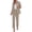 Khaki, variant on PRETTYGARDEN Two Piece Sets for Women Dressy Pant Suits Lapel Blazer,Straight Leg Dress Pants,Professional Interview Suit Set,Business Casual Outfits,Office Work Clothes,Fall Winter