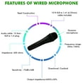 thumbnail image 2 of Technical Pro MK75 Dynamic Wired Microphone 4 Pack with 10 ft XLR to 1/4 Inch Cables, Cardioid Pickup and Metal Construction, 2 of 6