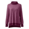 thumbnail image 4 of Aayomet Crop Tops For Women Womens T Shirts Long Sleeve Crew Neck Shirts Basic Tee Tops Blouse,Red XL, 4 of 5