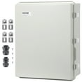 thumbnail image 1 of VEVOR Caja de conexiones electricas para exteriores, 13,78 x 9,84 x 5,90 pulgadas, caja electrica de plástico ABS con cubierta con bisagras, pestillo de acero inoxidable, IP67 a prueba de polvo, 1 of 9