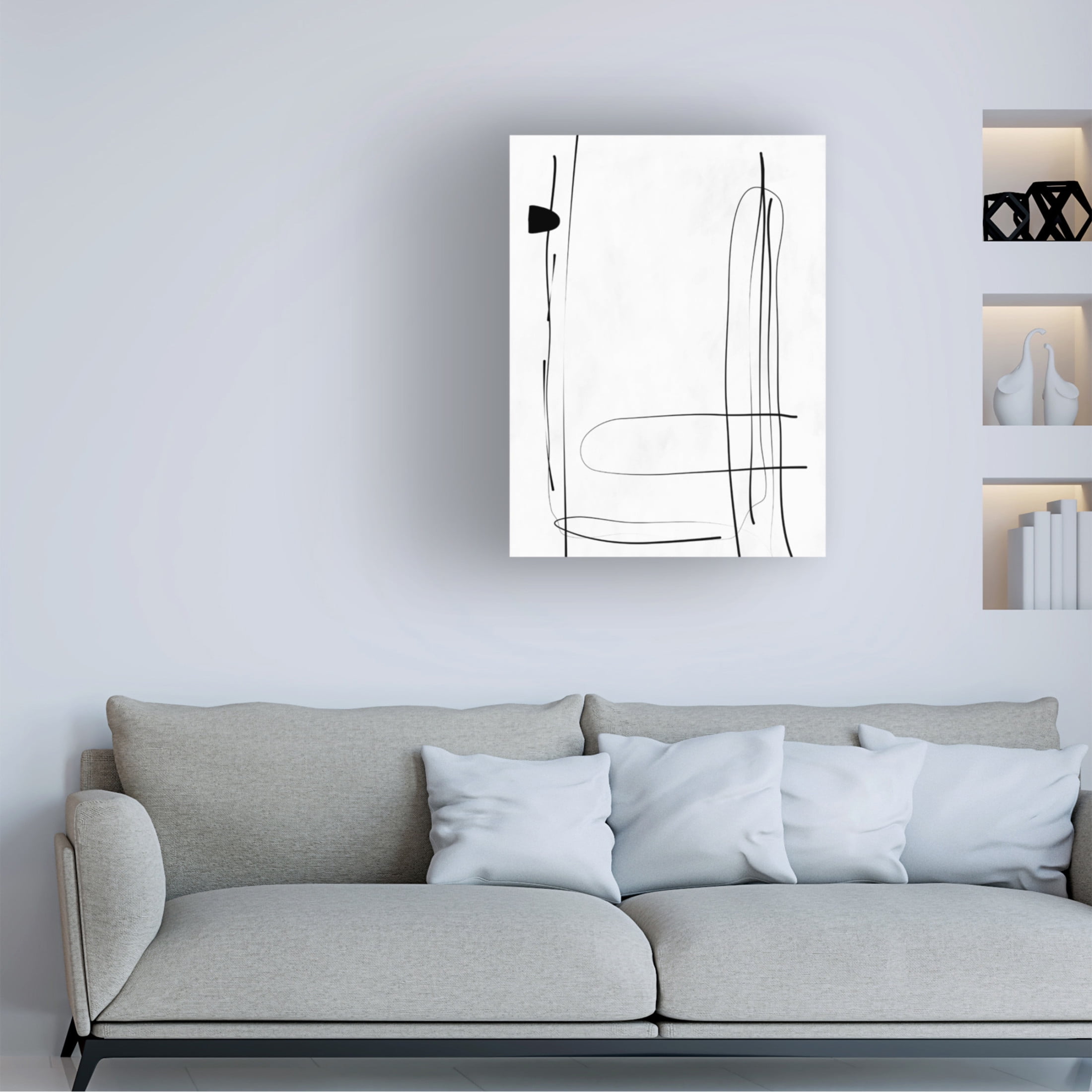 Trademark Fine Art Elena Ristova blackawhite35 Canvas Wall Art