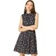 thumbnail image 1 of Vestido sin Mangas Allegra K Floral azul Marrón Oscuro M, 1 of 6