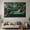 Green, variant on Mudket Framed Leopard on Green Velvet Sofa Canvas Wall Art, Jungle Leopard Print Living Room Decor, Wild Animal Wall Art Ready to Hang - 12"L x 8"W
