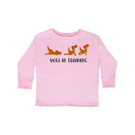 

Inktastic Yogi in Training Baby Tyrannosaurus Rex Gift Toddler Boy or Toddler Girl Long Sleeve T-Shirt