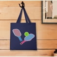 thumbnail image 3 of Pickleball Accessories Women Pickleball Gear Lightweight Navy Canvas Tote Bag, 3 of 3