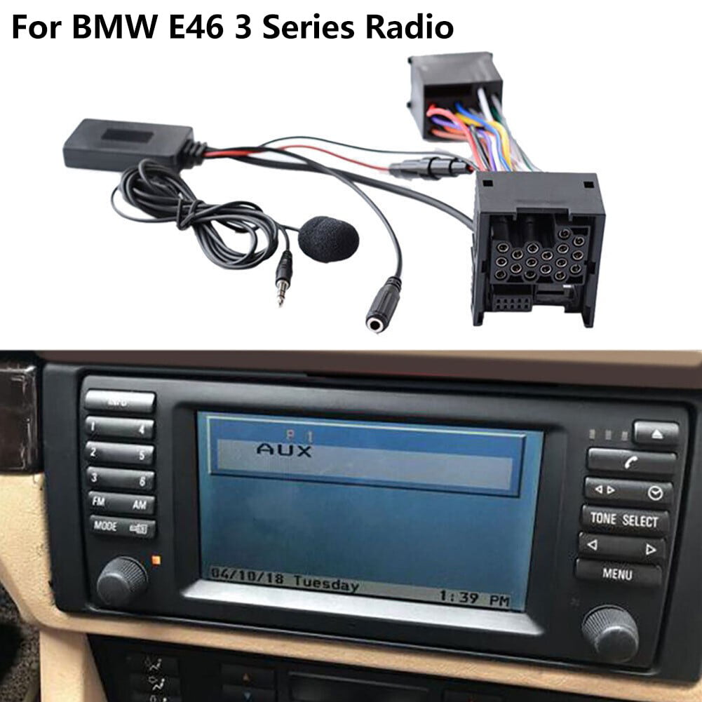 For BMW E46 3 Series Radio Bluetooth 10 Pin Lossless AUX IN