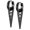 Black, variant on Hollow-Out Triangle Punk Rock Huggie Earring Stainless Steel Hoop Earrings for Men Women Black Gold Silver