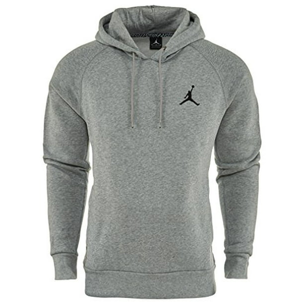 Nike - Nike Mens Jordan Jumpman Brushed Pull Over Hoodie Dark Grey ...