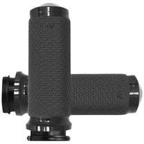 Avon Memory Foam Throttle by Wire Black Grips Large 1.625" OD (MF-63B-ANO-FLY)