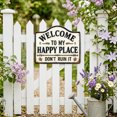 thumbnail image 6 of Hometravel Funny Welcome Signs Decorative Wall Plaques, 3 Styles Rustic Hanging Signs, Farmhouse Decor for Home, Garden, Front Door, Yard, 6 of 6