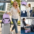 thumbnail image 6 of JIALIOU 14" Laptop Backpack Waterproof Airline Approved Stylish Casual Daypack for Travel Business College Work, Violet, 6 of 8