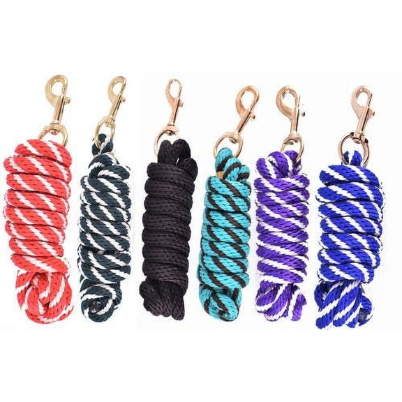 8' Braided Derby Lead Rope (Black)