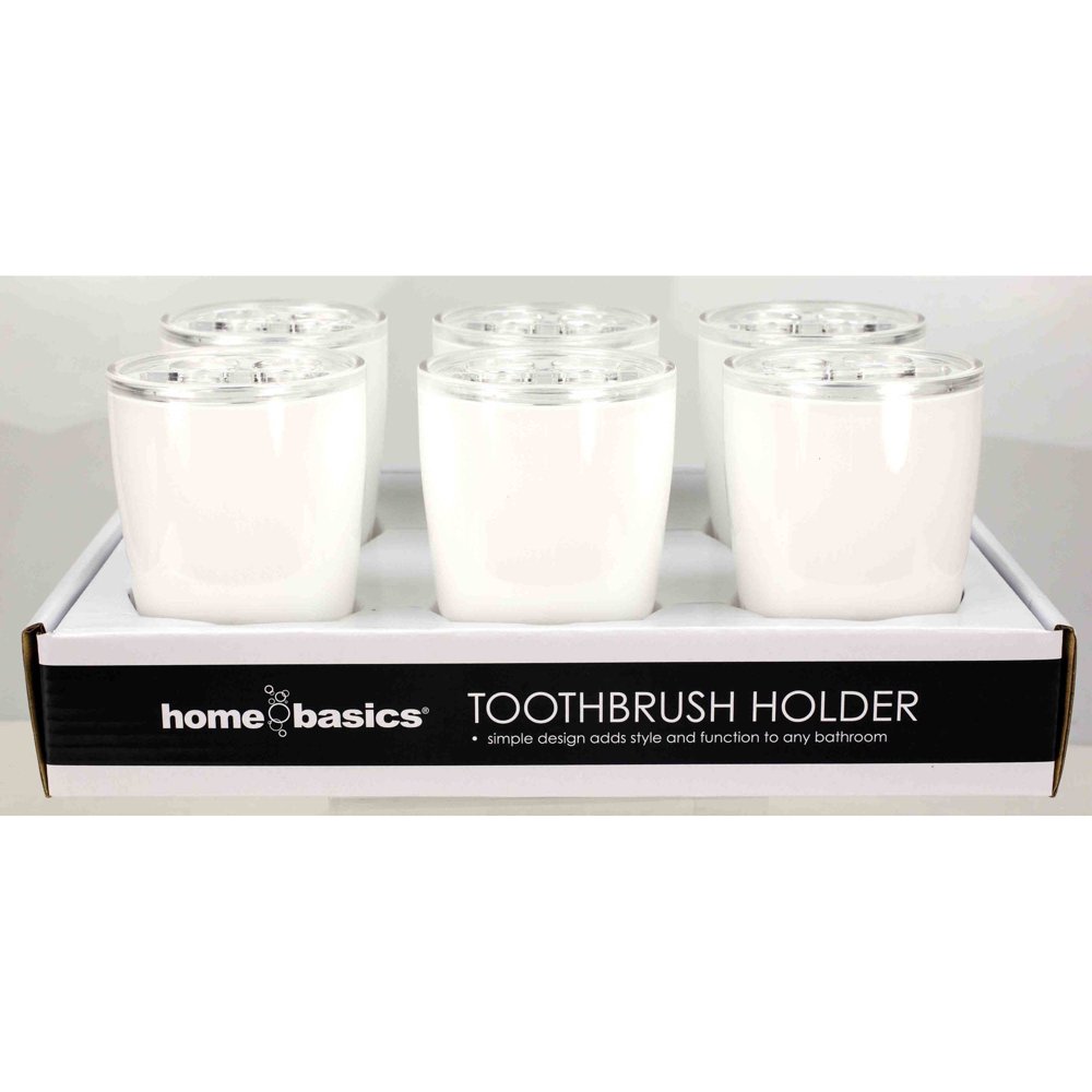 Home Basics Plastic Toothbrush Holder