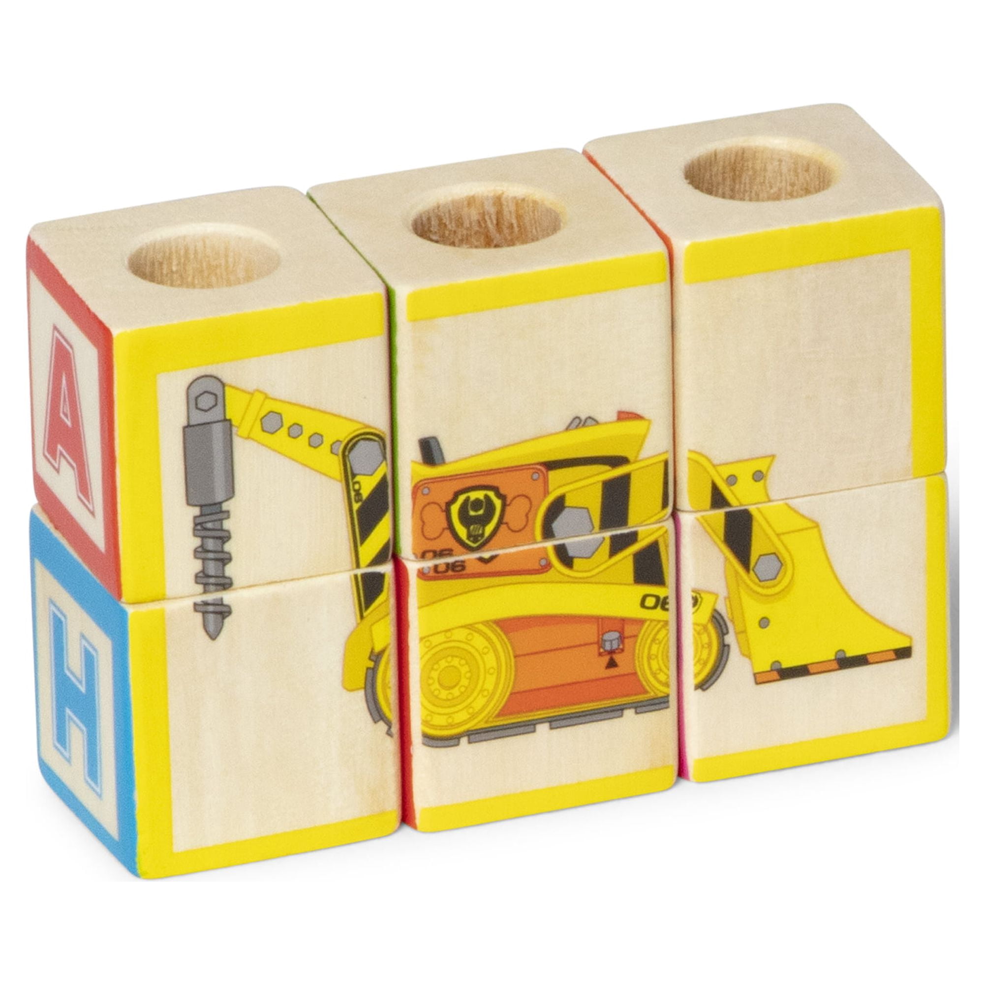 Melissa & Doug PAW Patrol Wooden ABC Block Truck