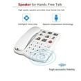 thumbnail image 2 of Big Button Phone For Seniors, Corded Telephone with Speaker For Seniors, Suitable For People with D Disorders/Hearing Vision, 2 of 9