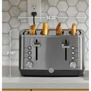 General Electric 4-Slice Toaster, Stainless Steel with Removable Tray