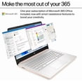 thumbnail image 6 of HP 14 Inch AI Laptop for Business, Intel N150 Processor, 16 GB RAM, 384 GB Storage(128GB UFS+256GB MSD), Wi-Fi 6, Copilot-AI Chat, 1 Year Office 365, Rose Gold, Windows 11 Pro, 6 of 9