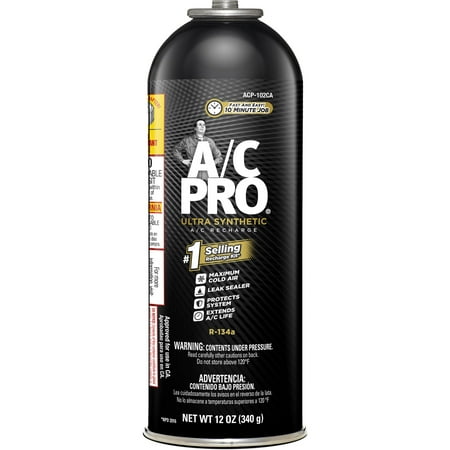 A/C Pro Professional Formula Refrigerant (12 Ounces), 1 pack (CA Compliant)