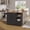 Black, variant on Kitchen Island Cart,48 Inch Mobile Kitchen Cart With360° Swivel Casters,Drop Leaf,Rolling Table with Drop Leaf Drawer And Side Spice Rack for Home Kitchen Use