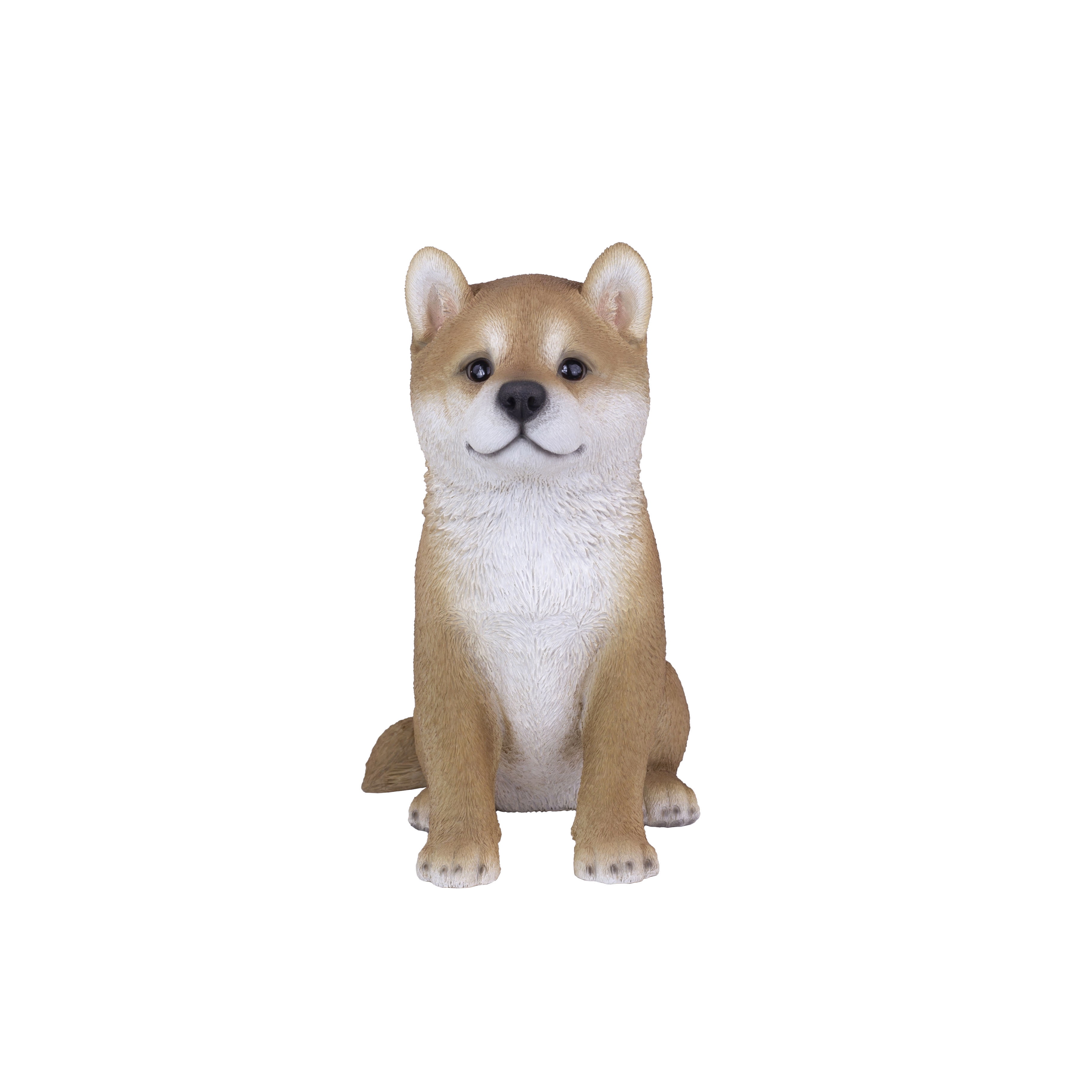 SOREAL Brown Shiba | Handpainted Decorative Puppy Statue for Home & Garden Decor | Premium Polyresin Dog Statue | Gift for Dog Lovers | Weather-Resistant Indoor/Outdoor Decor