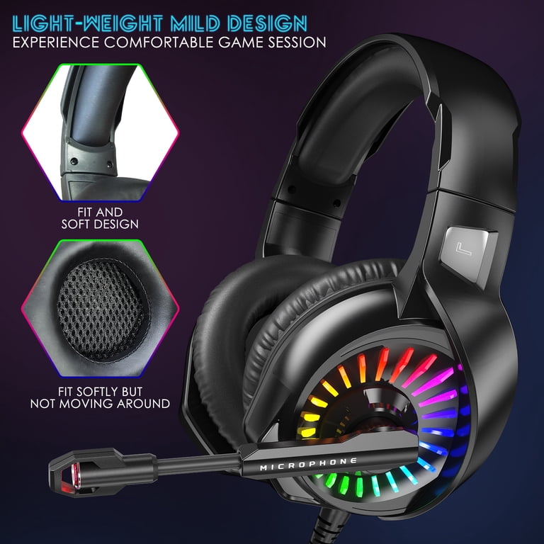 Cshidworld Gaming Headset, 7.1 Surround with Noise Cancelling photo 5