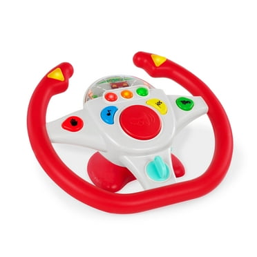 Battat Zoom Zoom Driving Wheel with Game Lights & Sounds Car & Truck Play Vehicles, Toddler Preschool Toys